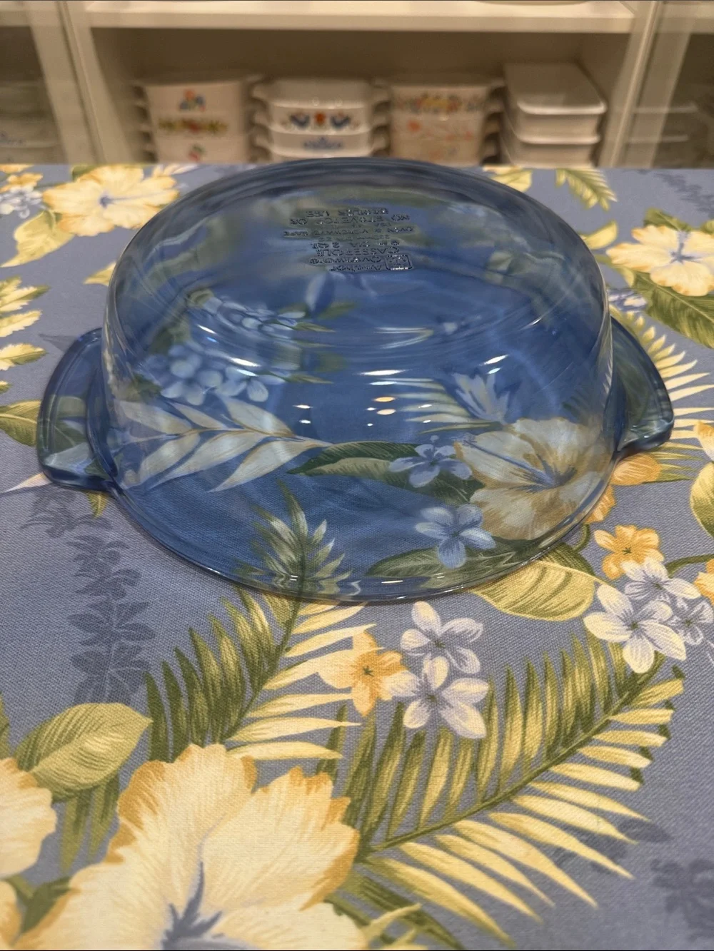 Cobalt Blue Anchor Glass Covered 2 quart Casserole - Oven-to-Table Serveware